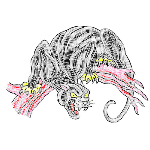 Panther Hotfix Motif Design